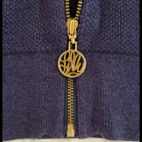 LILLY PULITZER zip hoodie bluish purple sz.XS - Picture 6 of 6